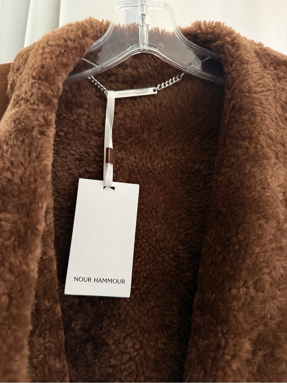 Nour hammour birthday reversible lamb leather suede real fur shearling REDUCED - Picture 13 of 15